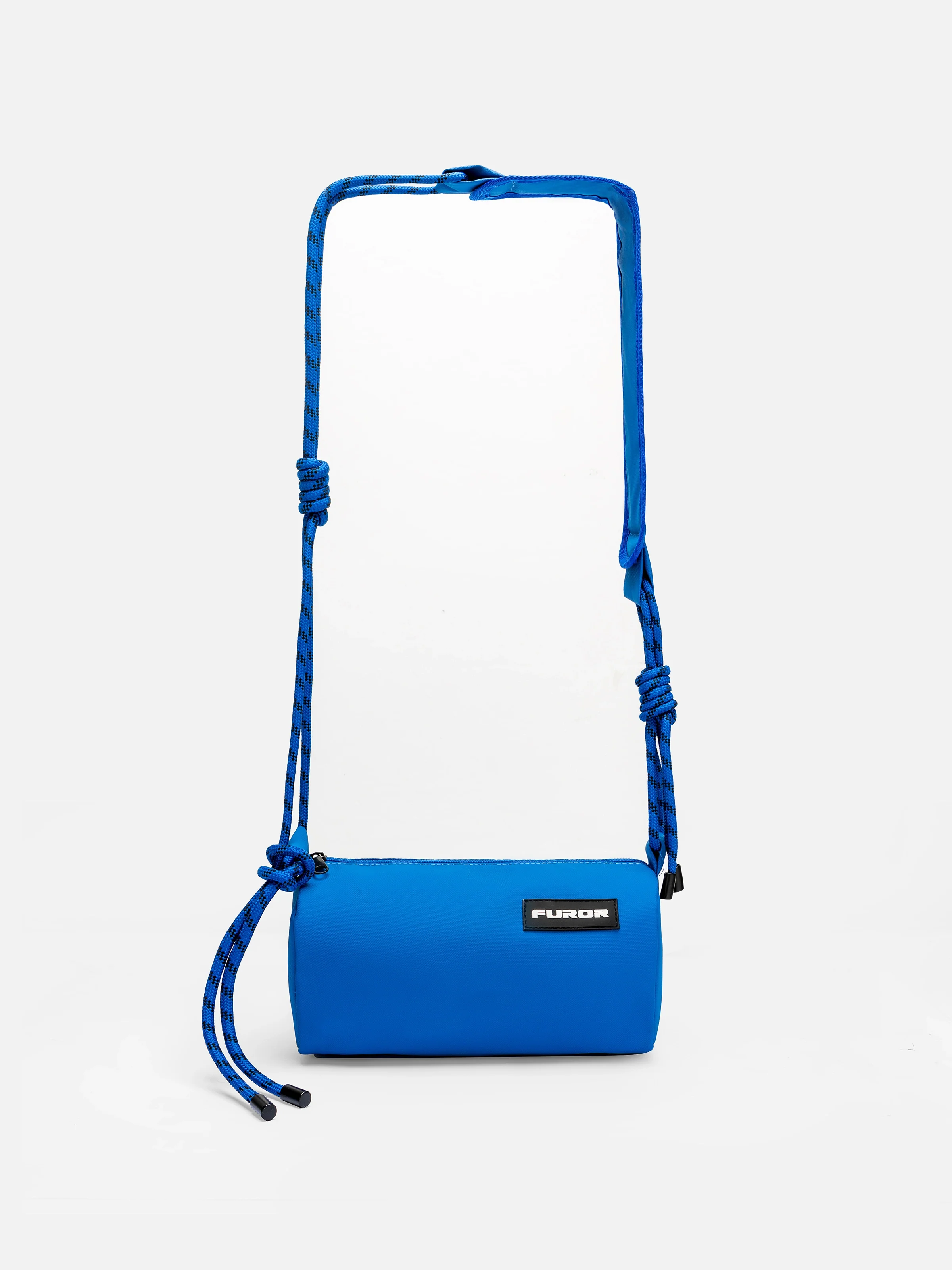 Electric Blue Mini Crossbody Duffle Bag - FABG5-003 - Image 3