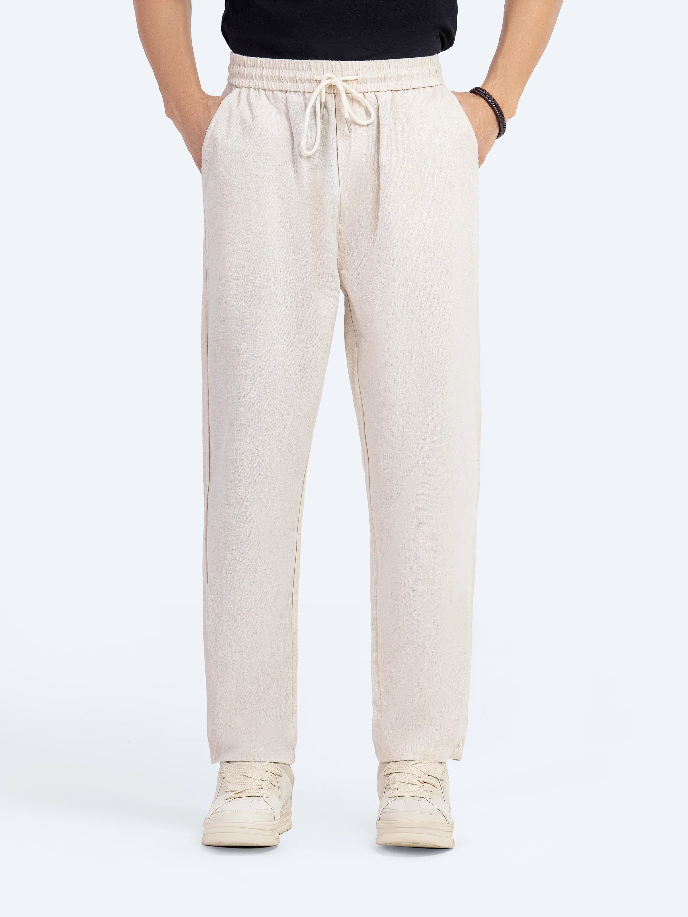 Cotton Linen Trousers - Image 11