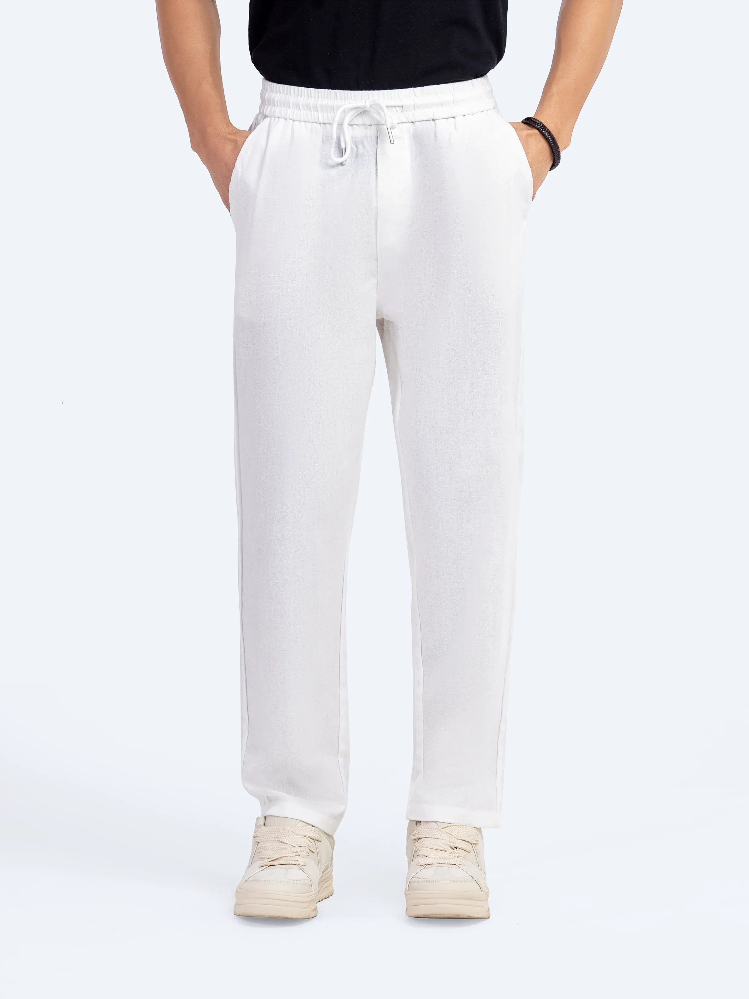 Cotton Linen Trousers - Image 16