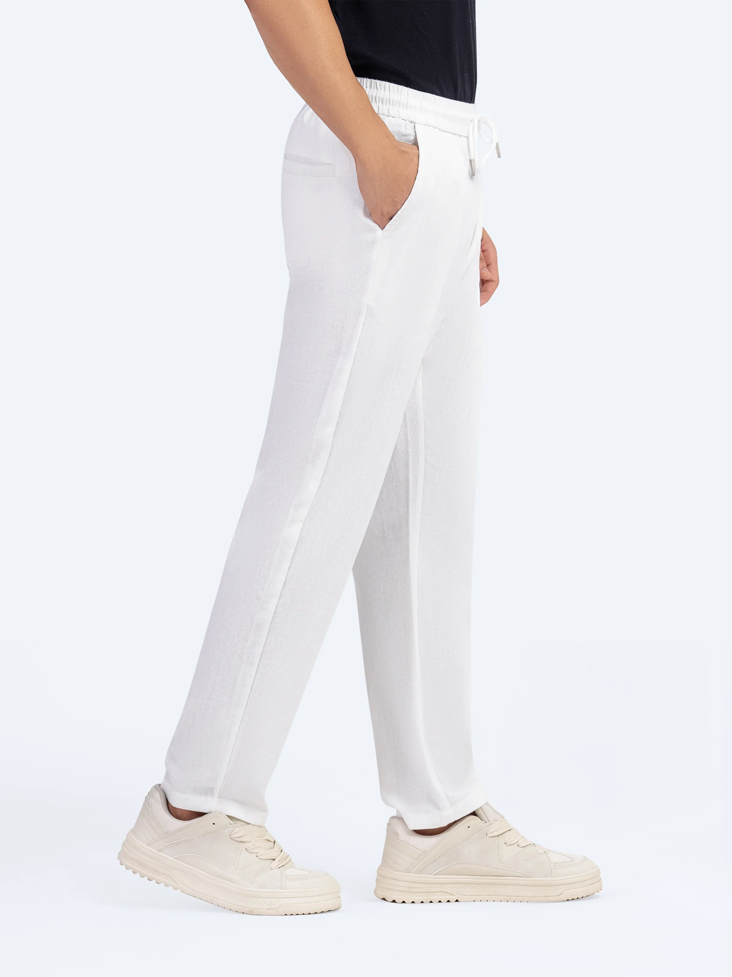 Cotton Linen Trousers - Image 17