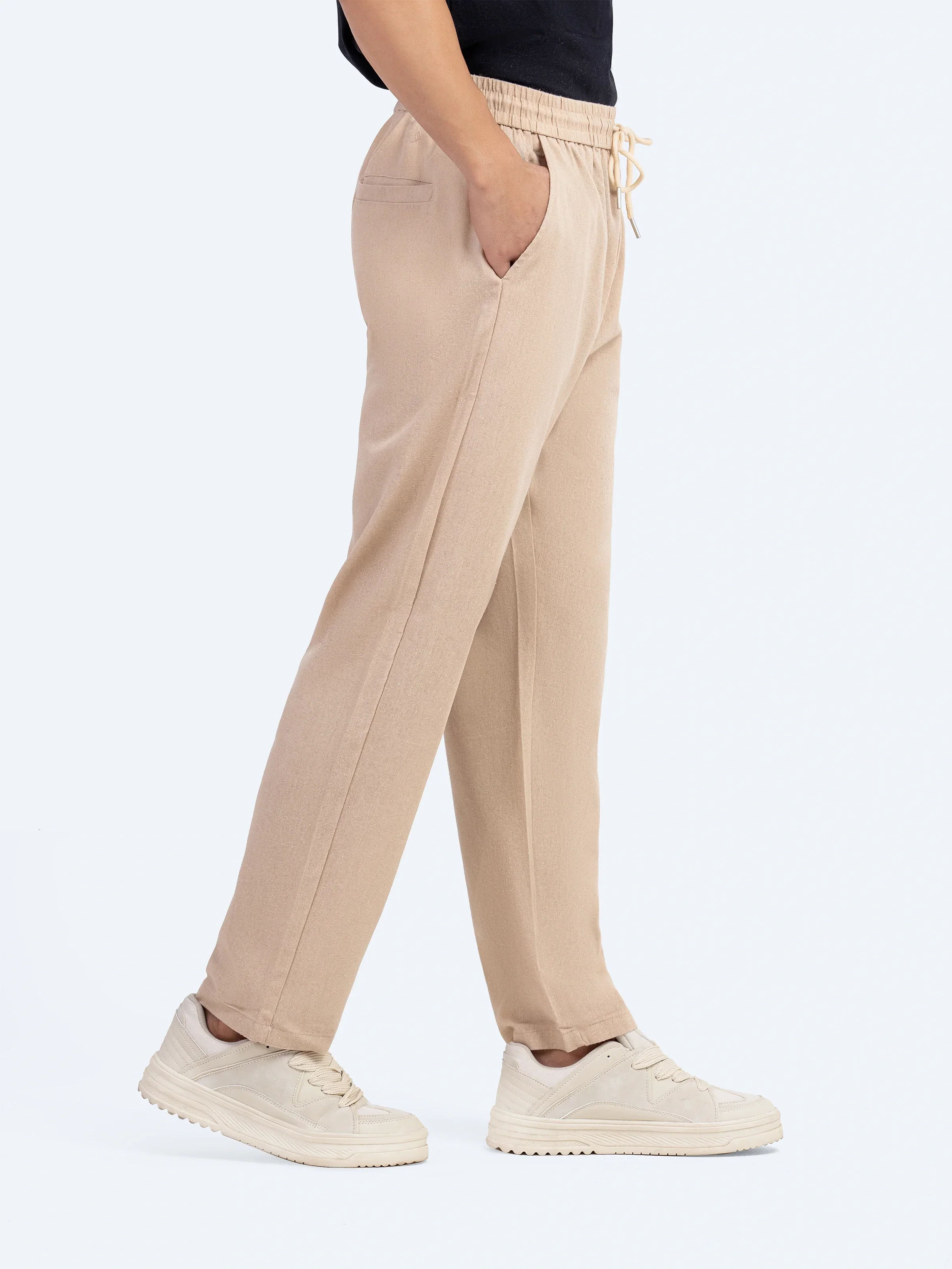 Cotton Linen Trousers - Image 22