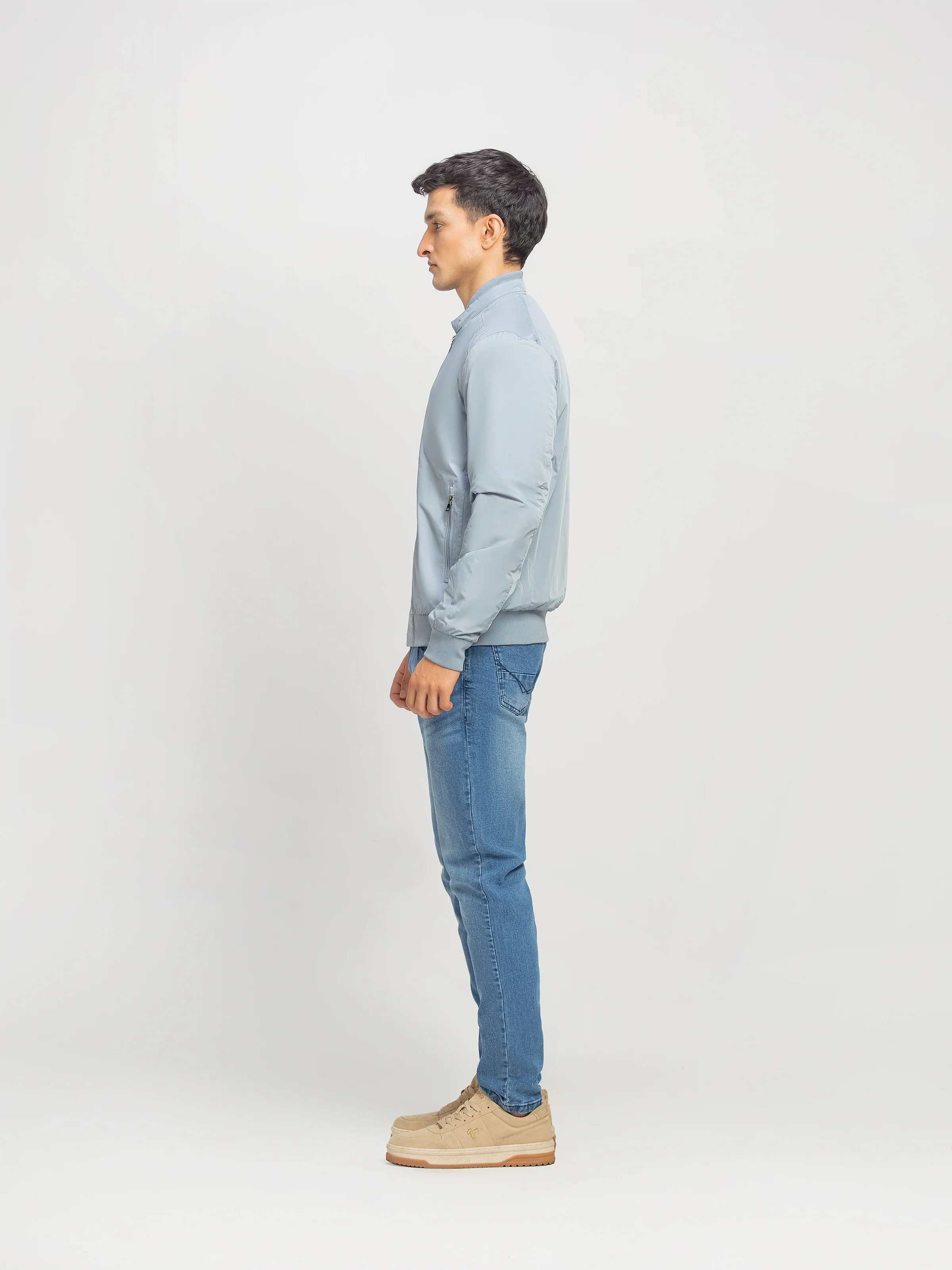 Double Collar Poly Jacket - FMTJP5-016 - Image 6