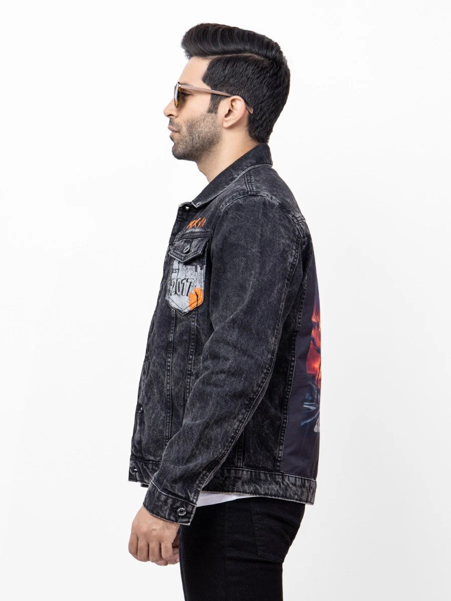 Regular Fit Denim Jacket - FMTJD21-010 - Image 3