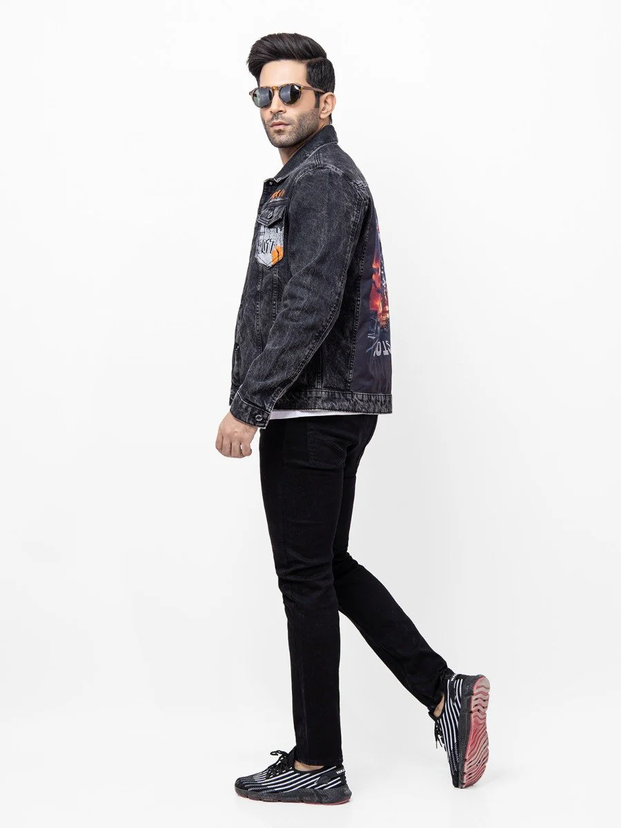 Regular Fit Denim Jacket - FMTJD21-010 - Image 4