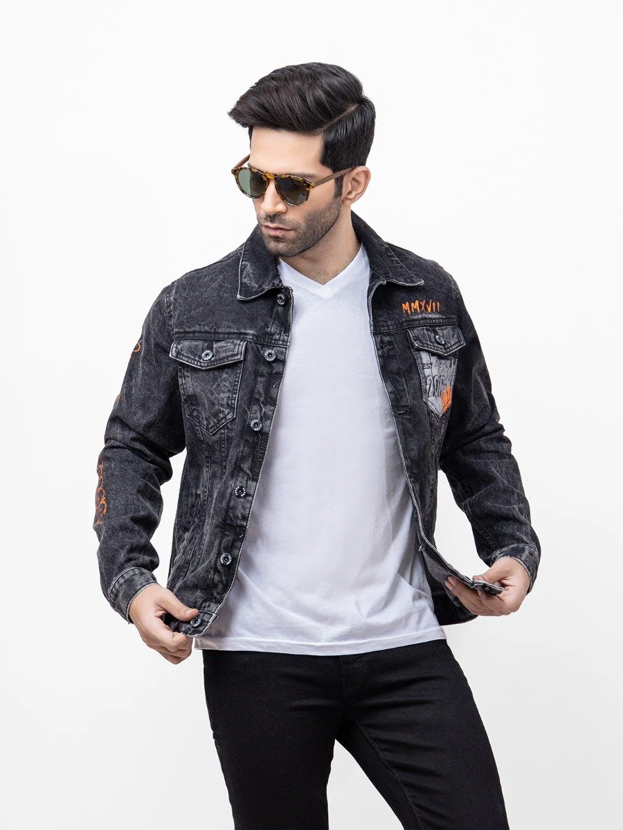 Regular Fit Denim Jacket - FMTJD21-010 - Image 5