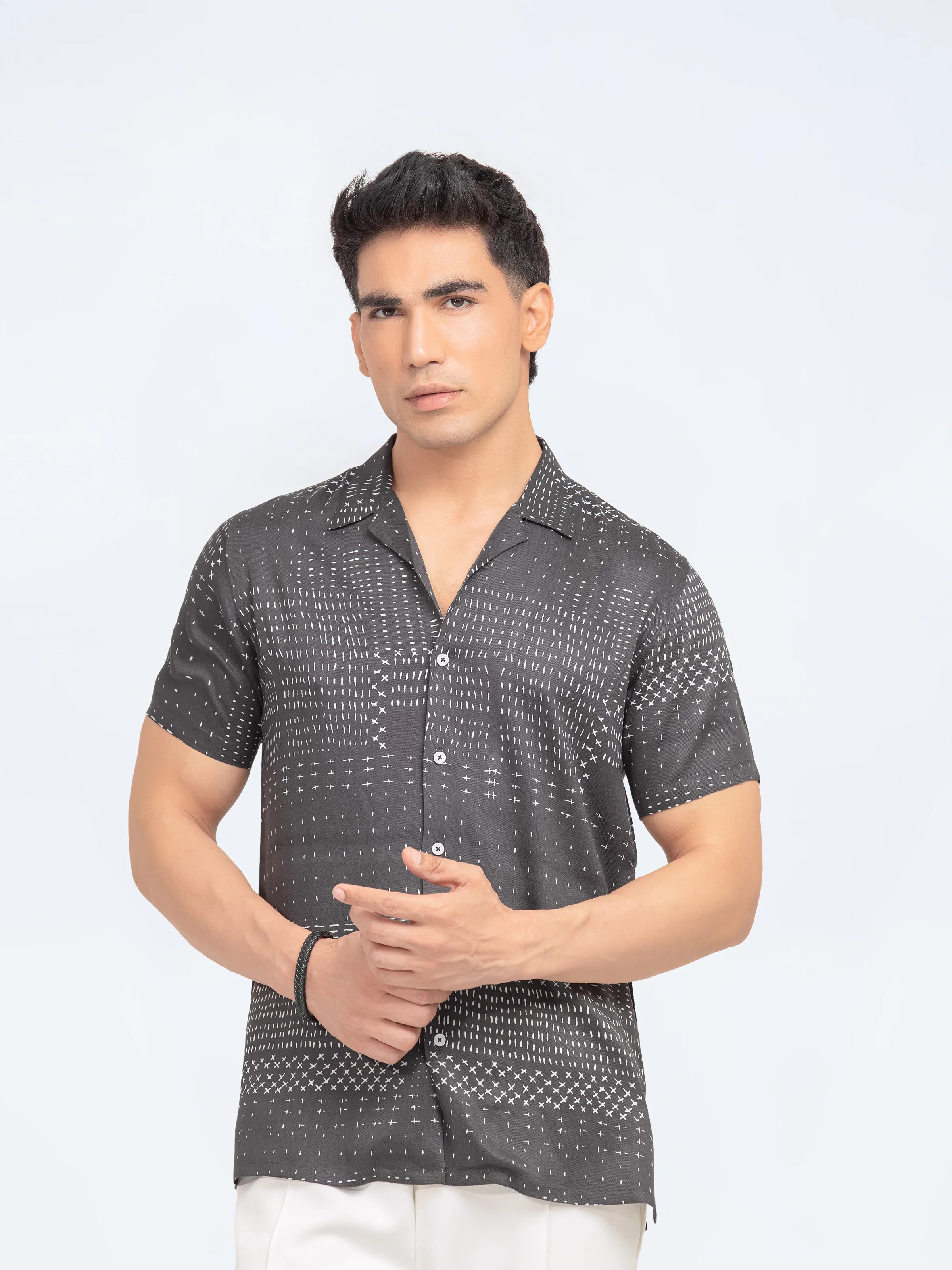 Smart Fit Hawaiian Shirt - FMTS24-32070 - Image 3