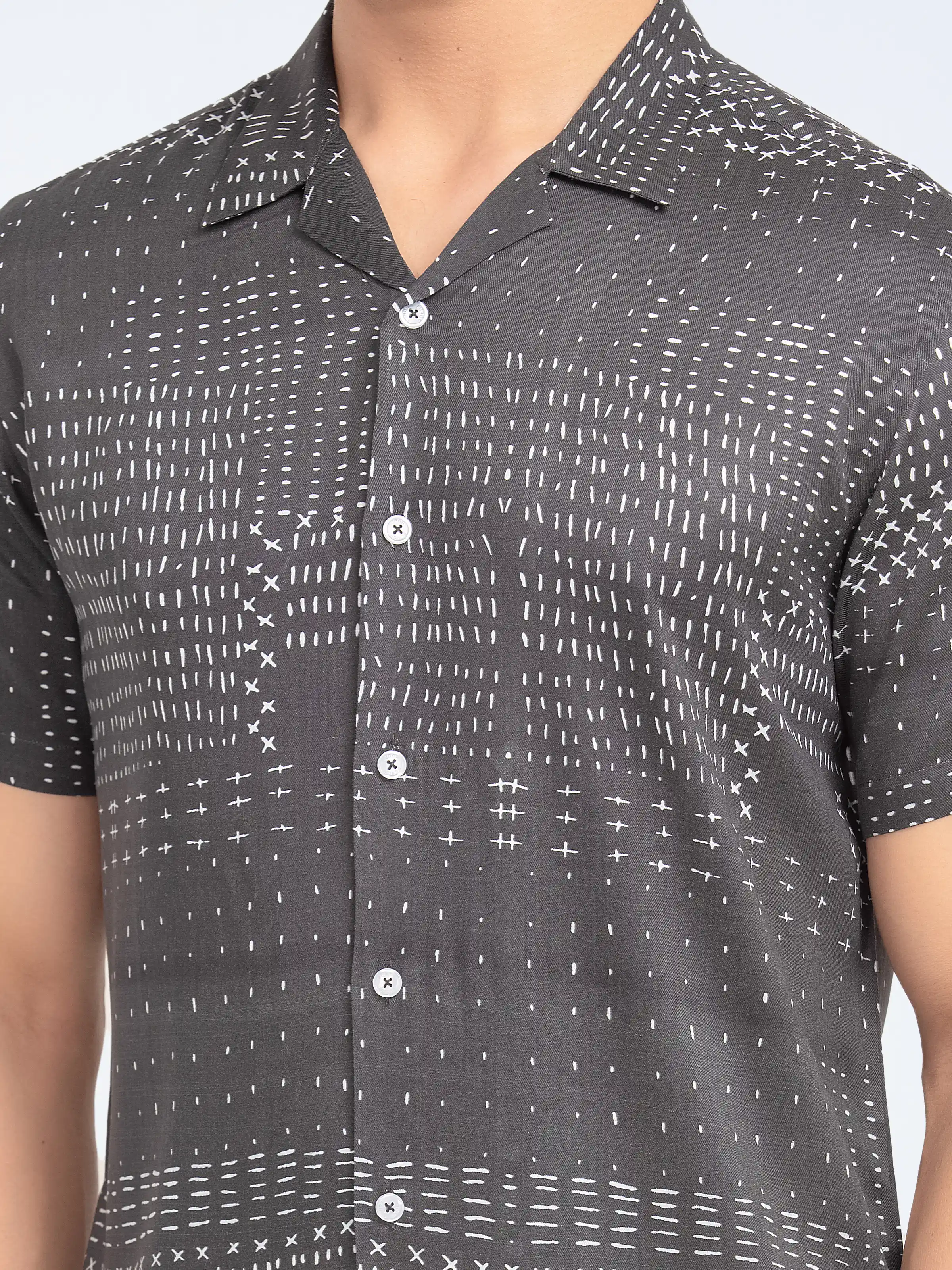 Smart Fit Hawaiian Shirt - FMTS24-32070 - Image 4