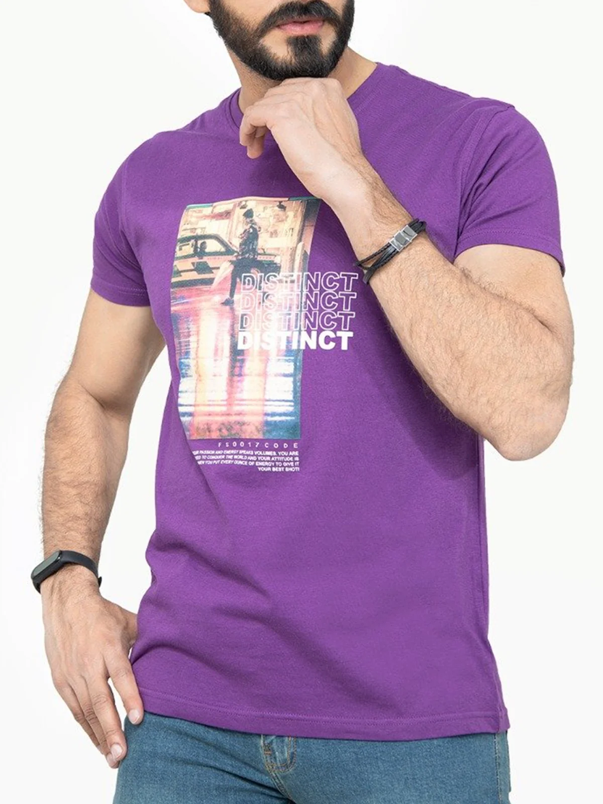 Regular Fit Graphic Tee - FMTCT22-007 - Image 3