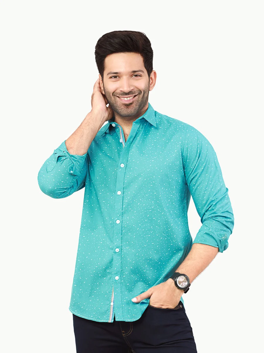 Printed Button Up Shirt - FMTS22-31644 - Image 3