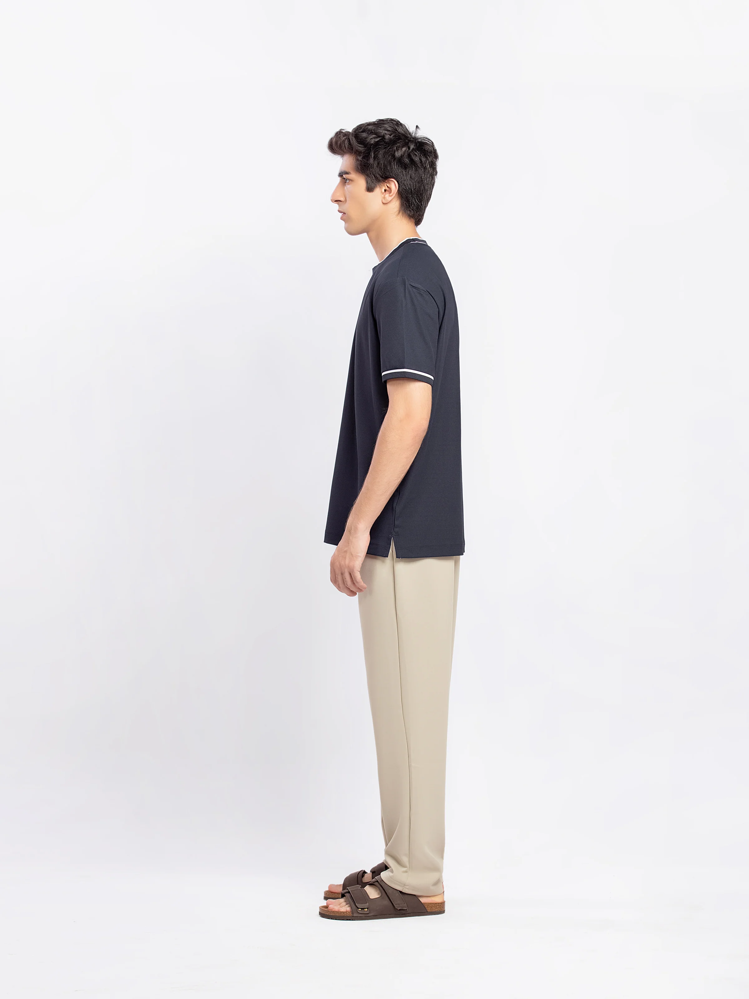 Textured Crew Neck Tee - FMTCT5-023 - Image 4