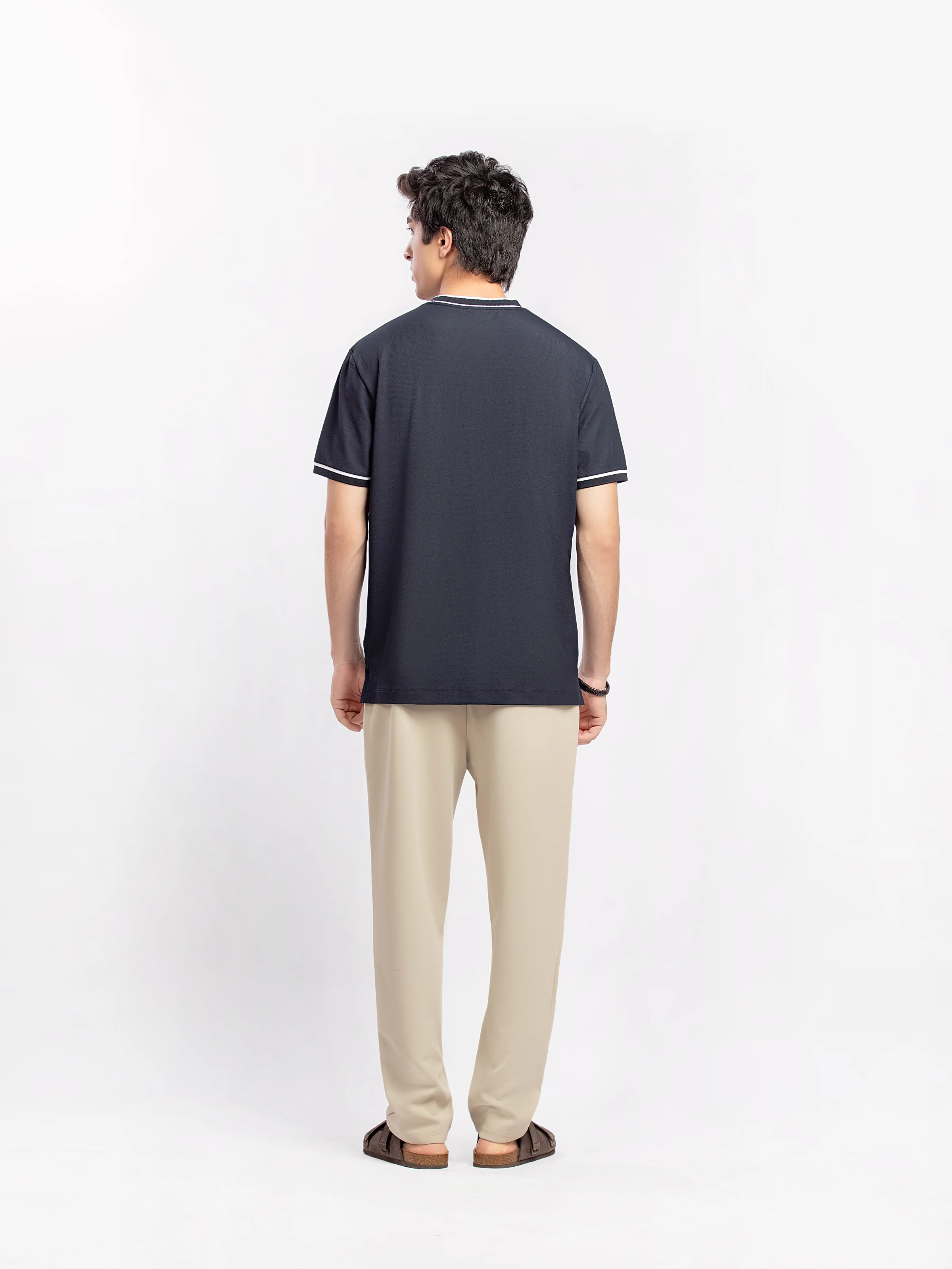 Textured Crew Neck Tee - FMTCT5-023 - Image 5