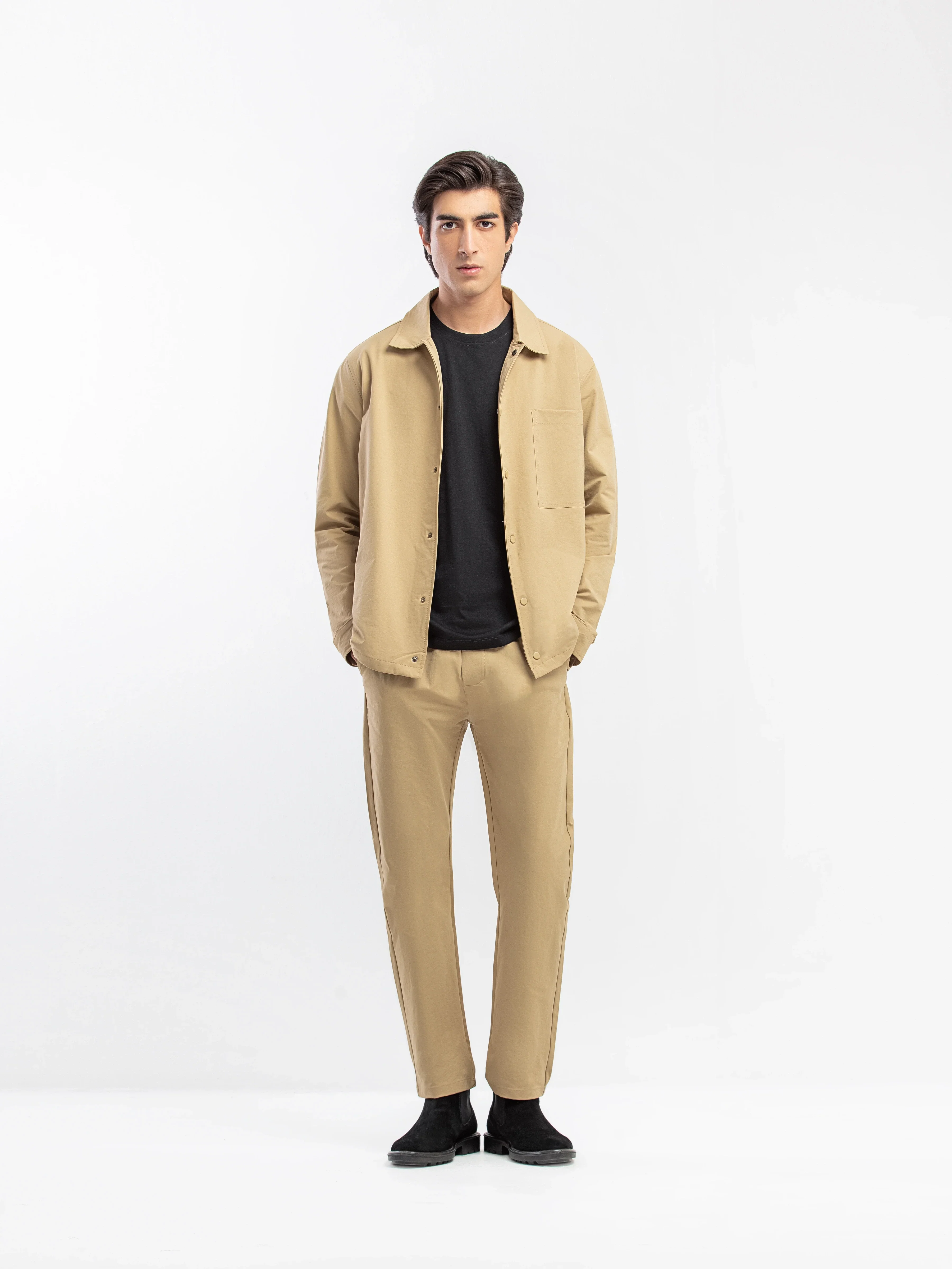 Woven Co-ord Set Overshirt - Image 4