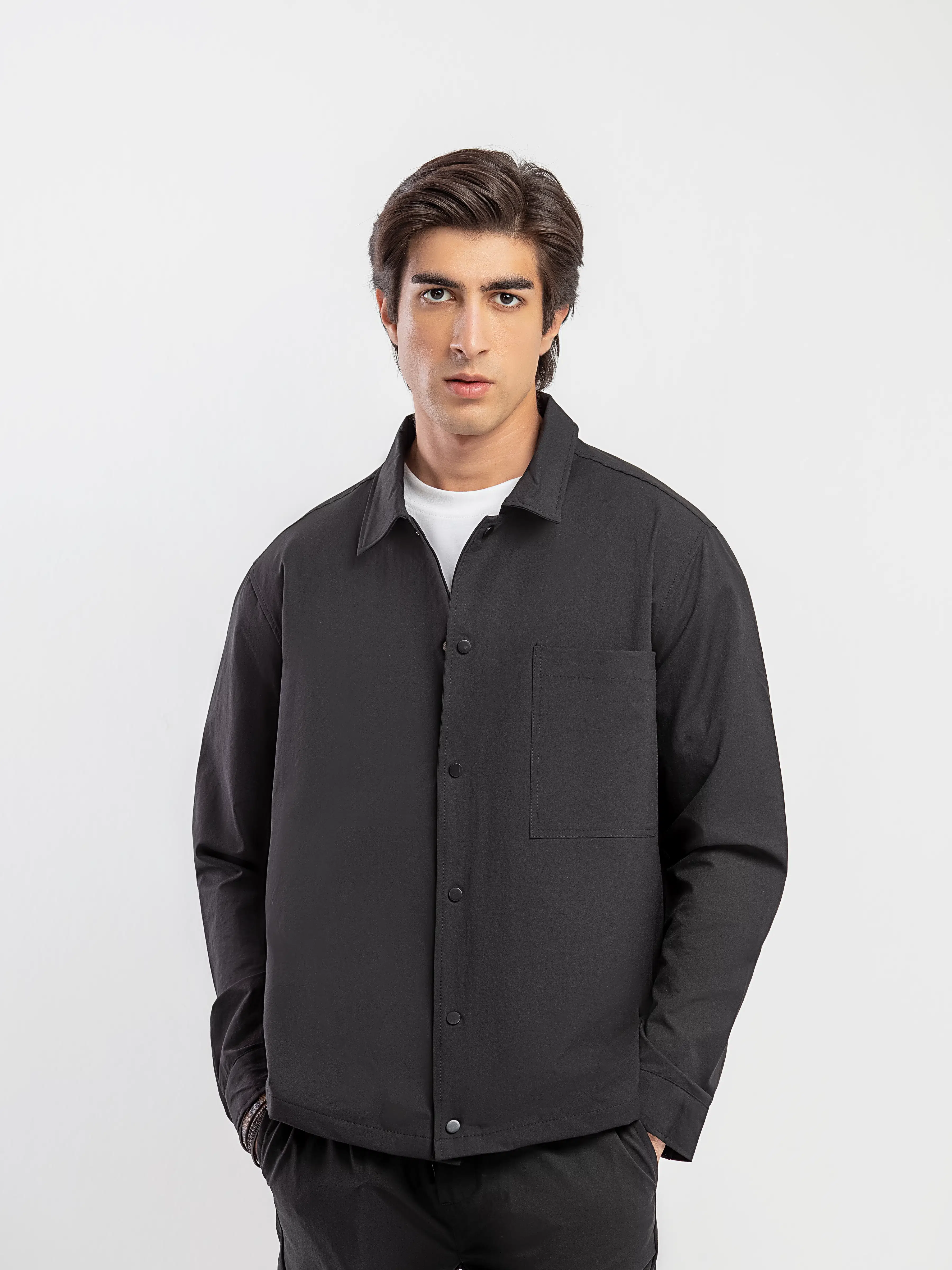 Woven Co-ord Set Overshirt - Image 7