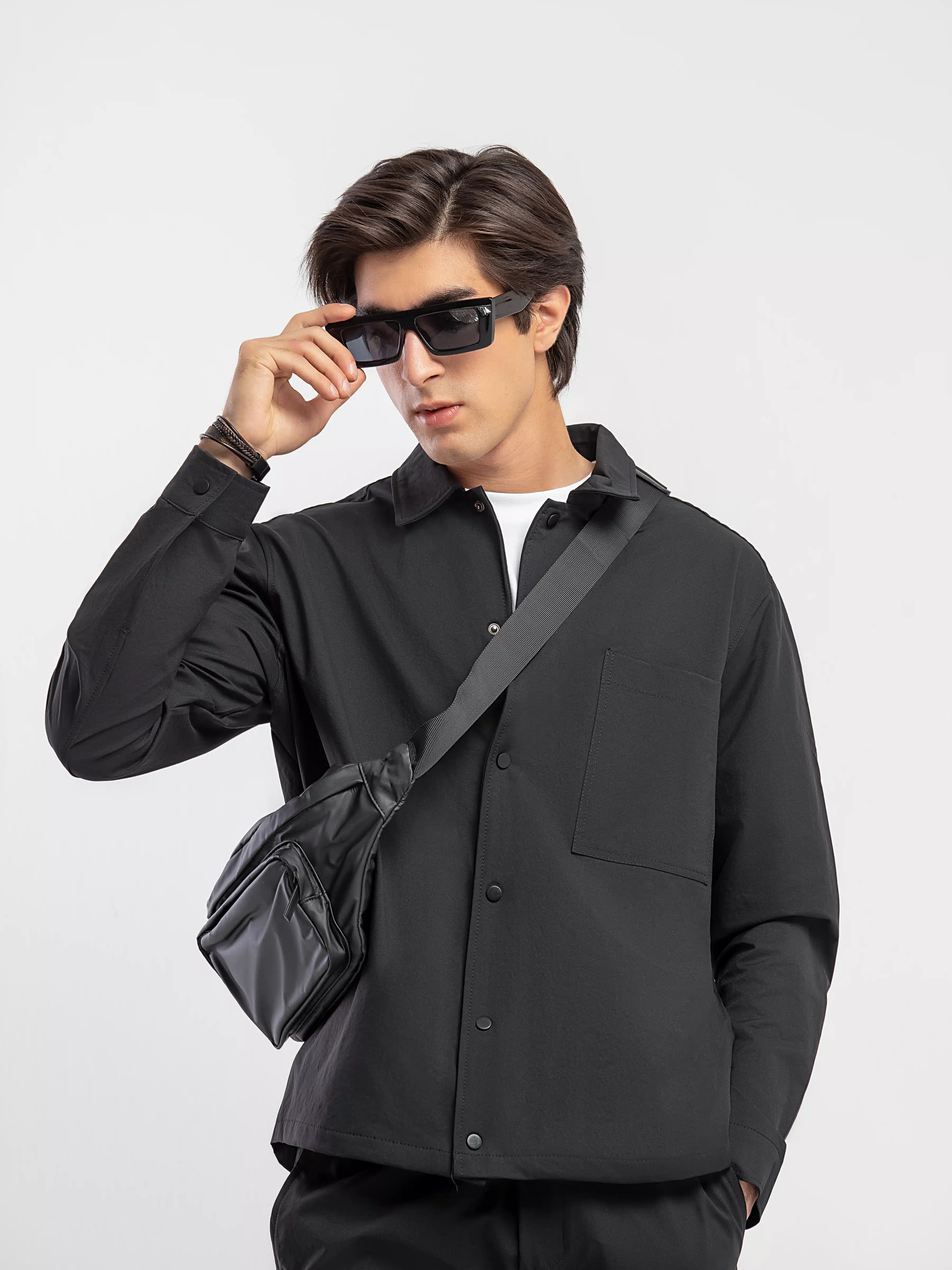 Woven Co-ord Set Overshirt - Image 9