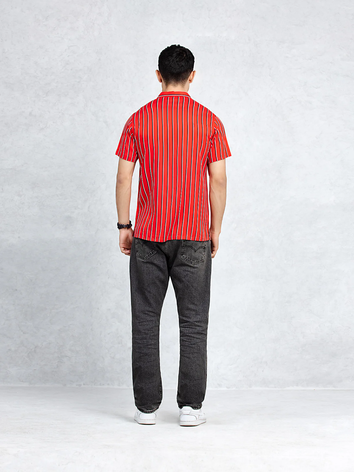 Striped Half Sleeves Shirt - FMTS23-32061 - Image 5