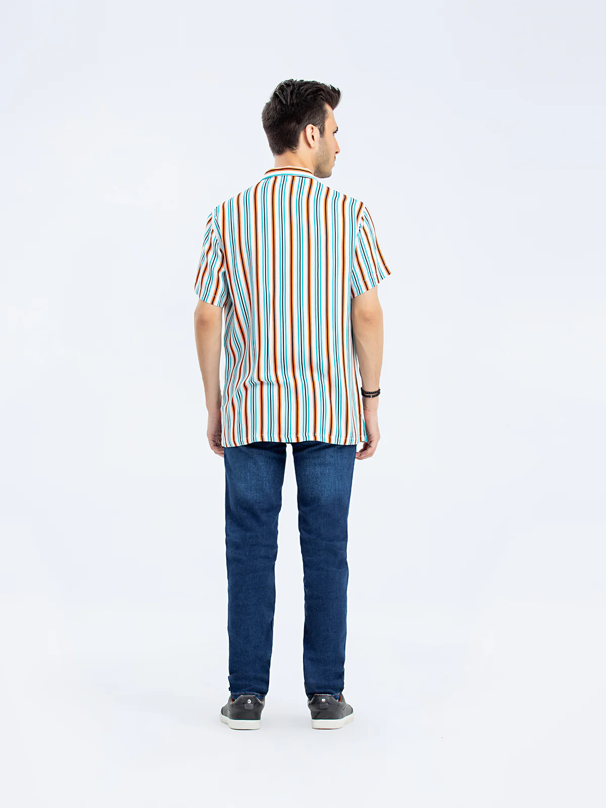 Striped Half Sleeves Shirt - FMTS23-32062 - Image 3