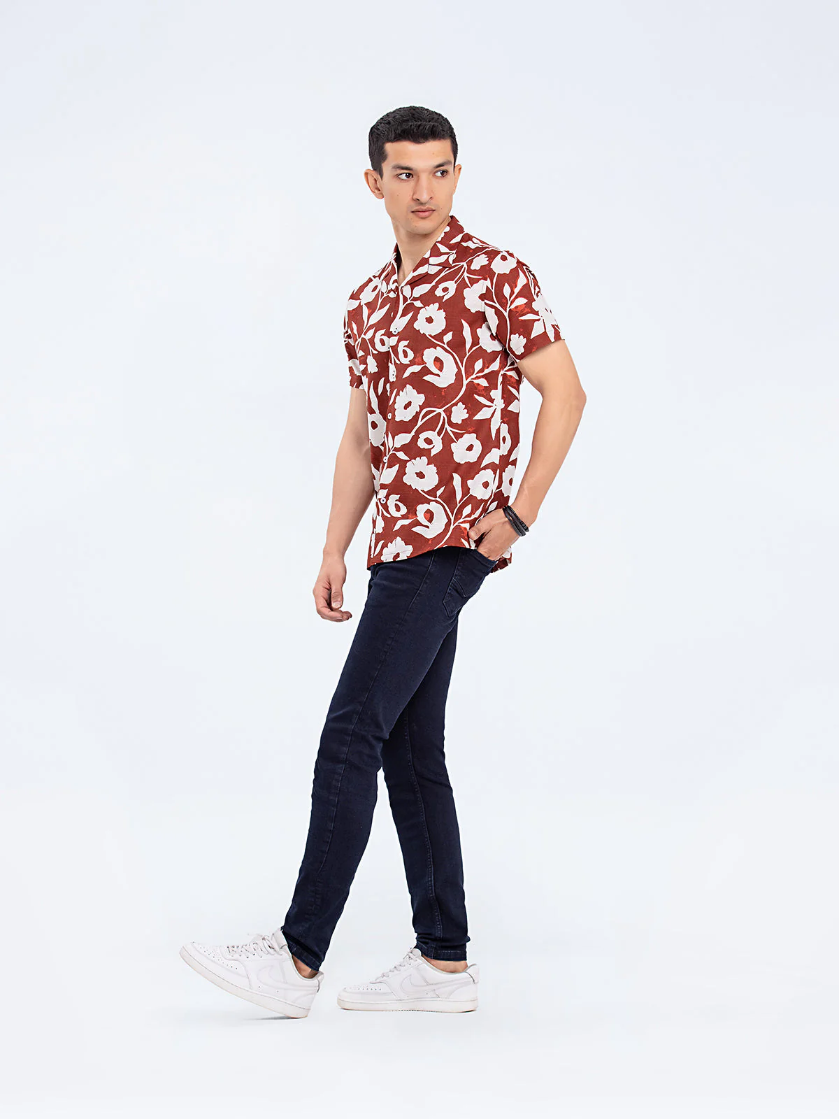 Regular Fit Hawaiian Shirt - FMTS24-32075 - Image 3