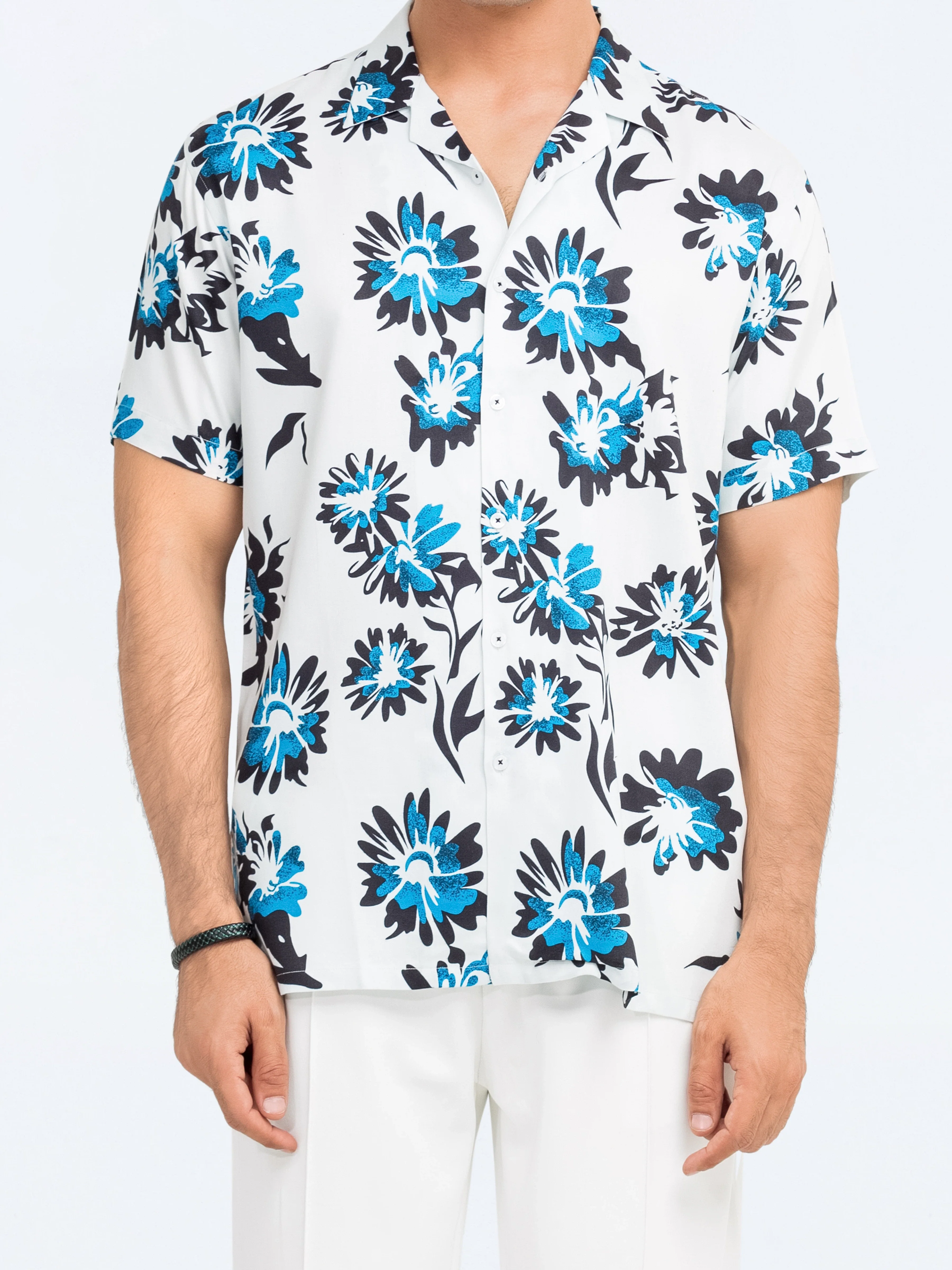 Smart Fit Hawaiian Shirt - FMTS24-32160 - Image 3