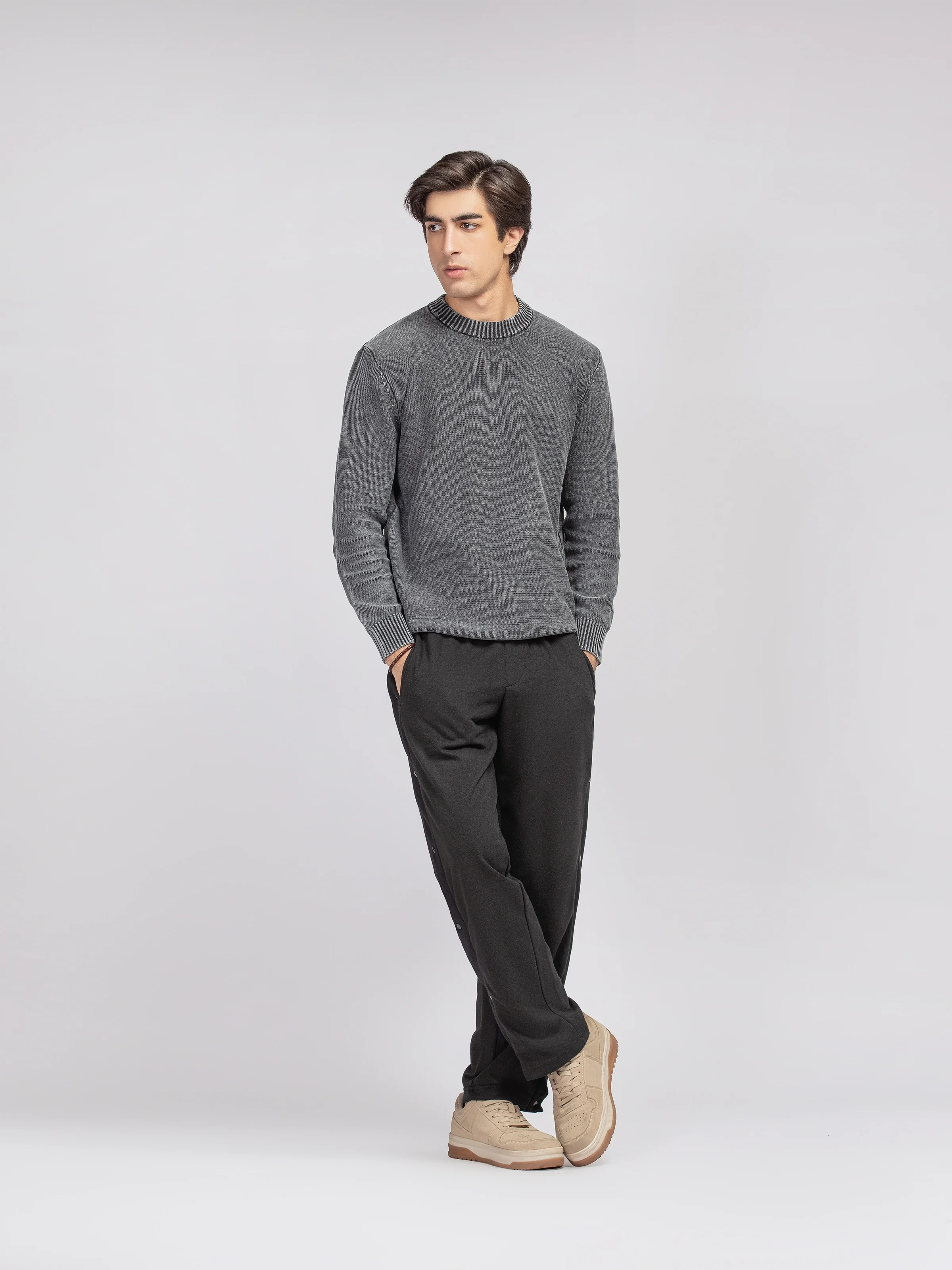 Textured Knit Sweater - FMTSWT5-055 - Image 3