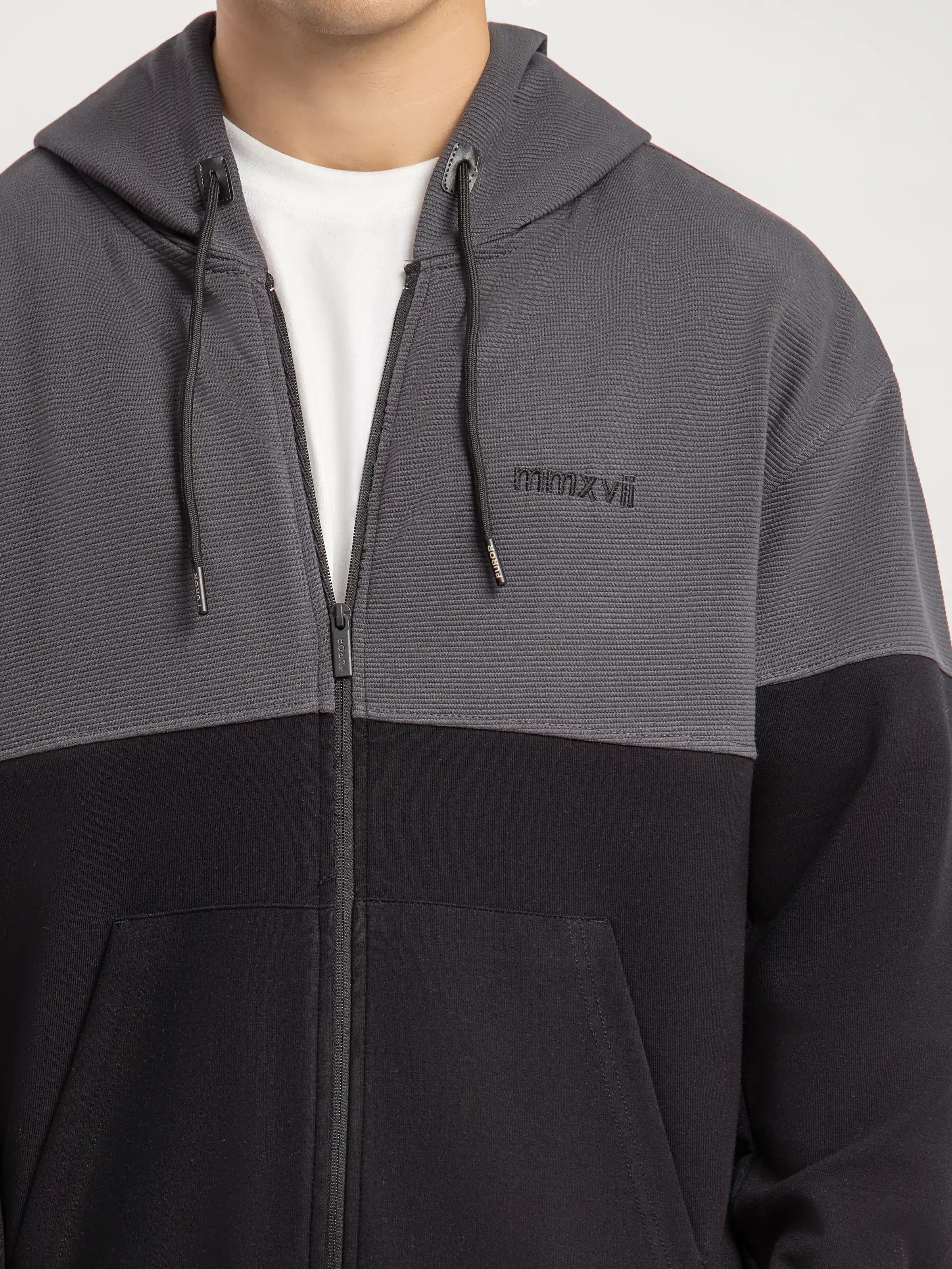 Cut & Sew Pullover Hoodie - FMTH5-012 - Image 3