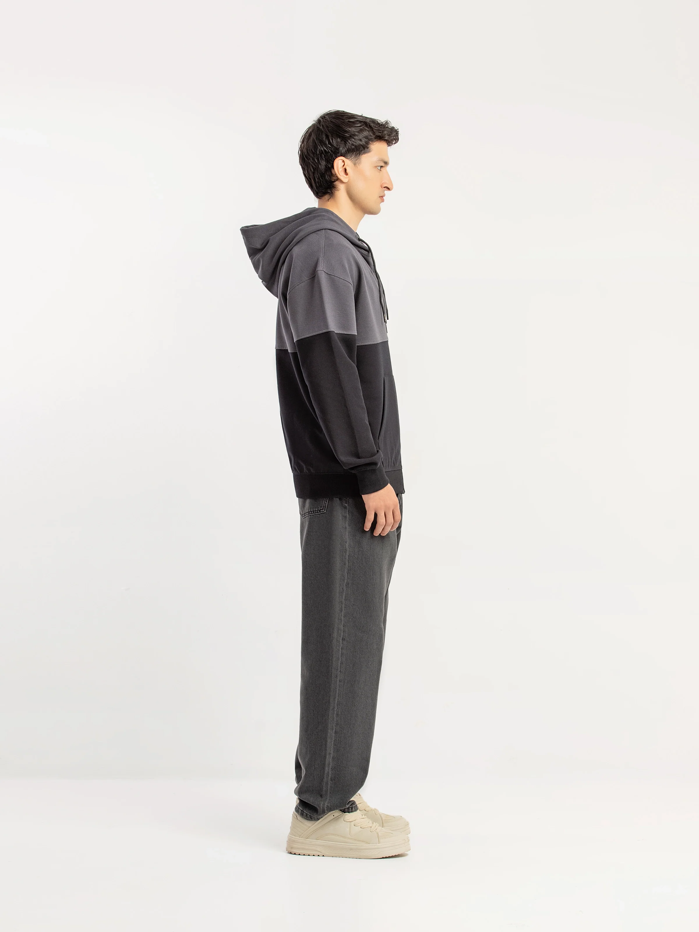 Cut & Sew Pullover Hoodie - FMTH5-012 - Image 4