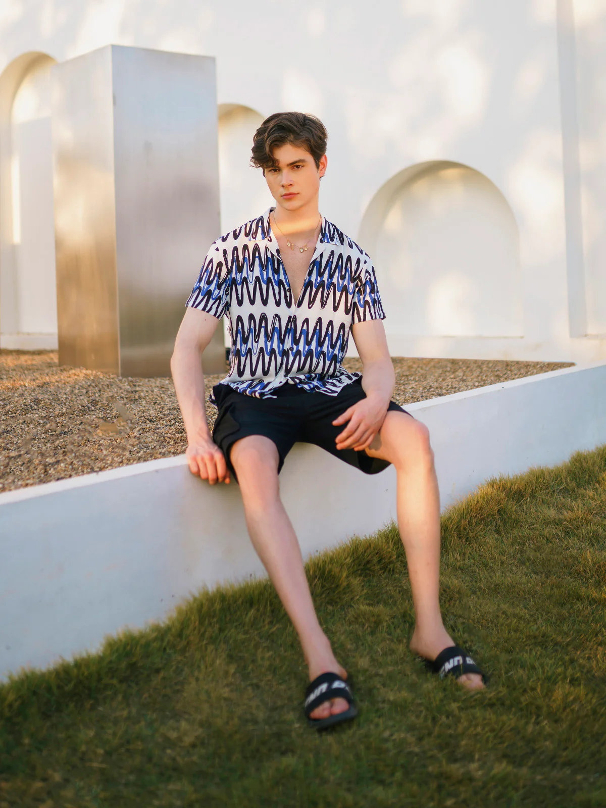 Regular Hawaiian Shirt - FMTS24-32071 - Image 4