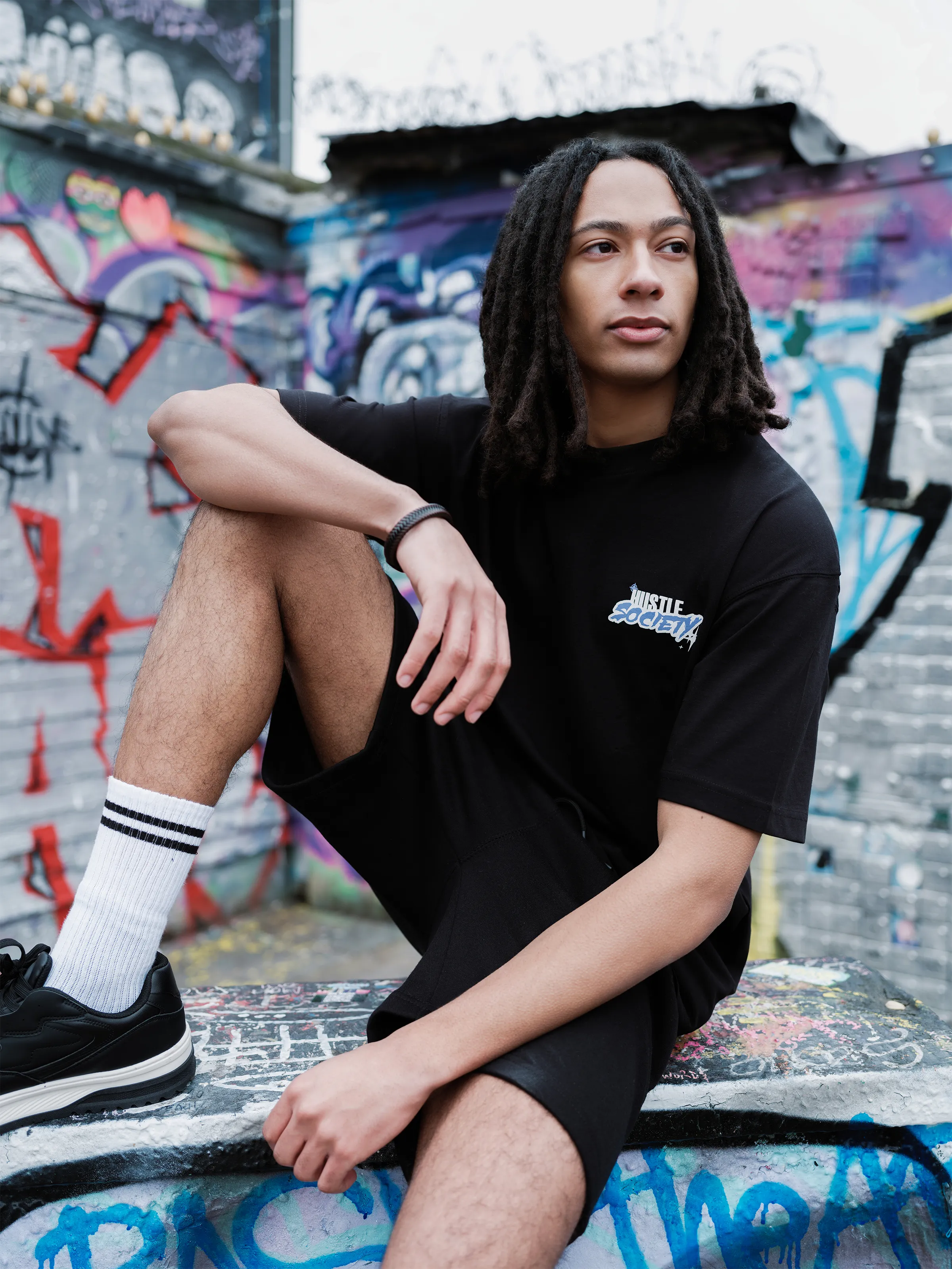 Hustle Society Graphic Tee - FMTGT6-259 - Image 3