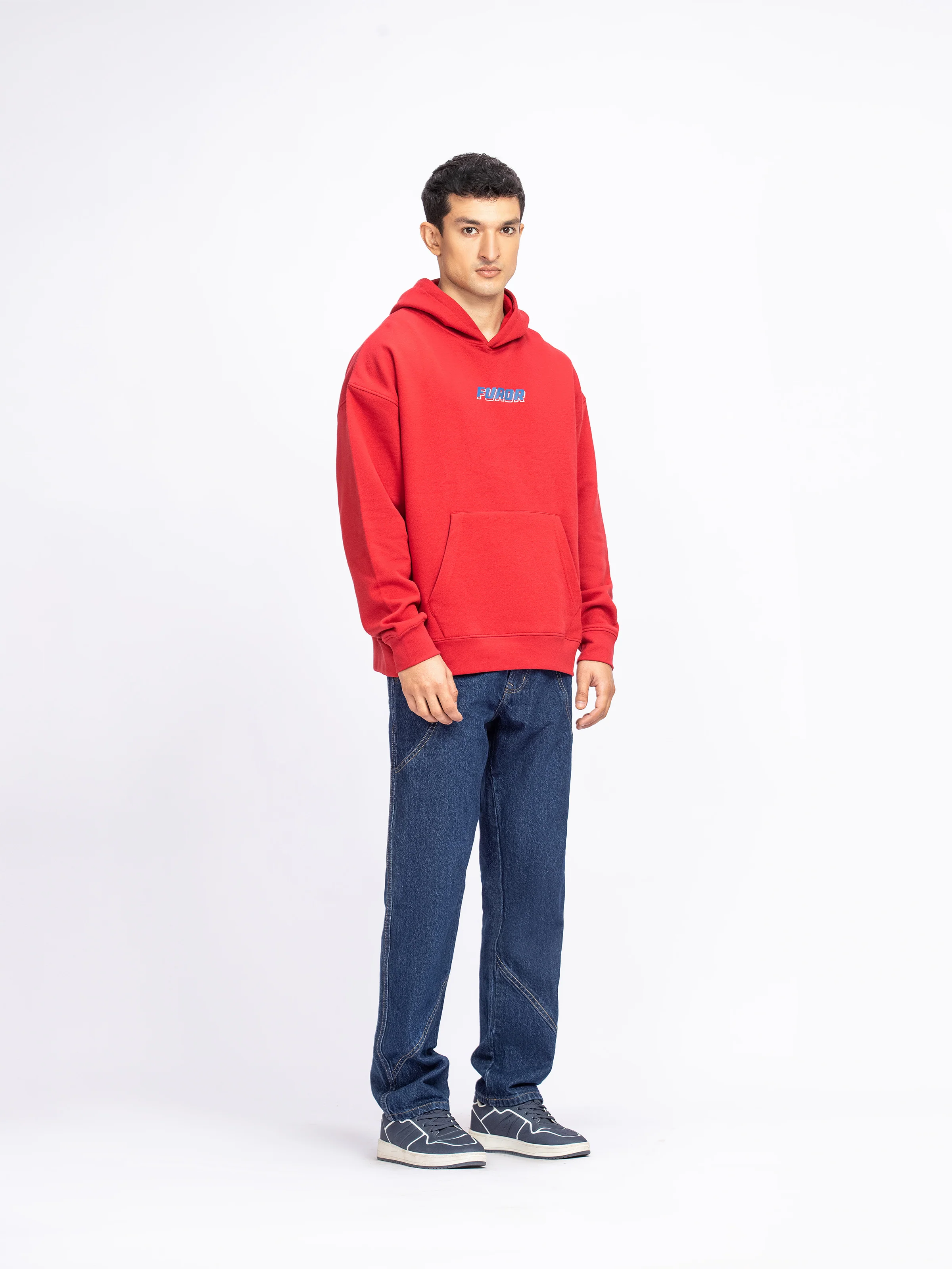 Relaxed Fit Pullover Hoodie - FMTH5-021 - Image 3