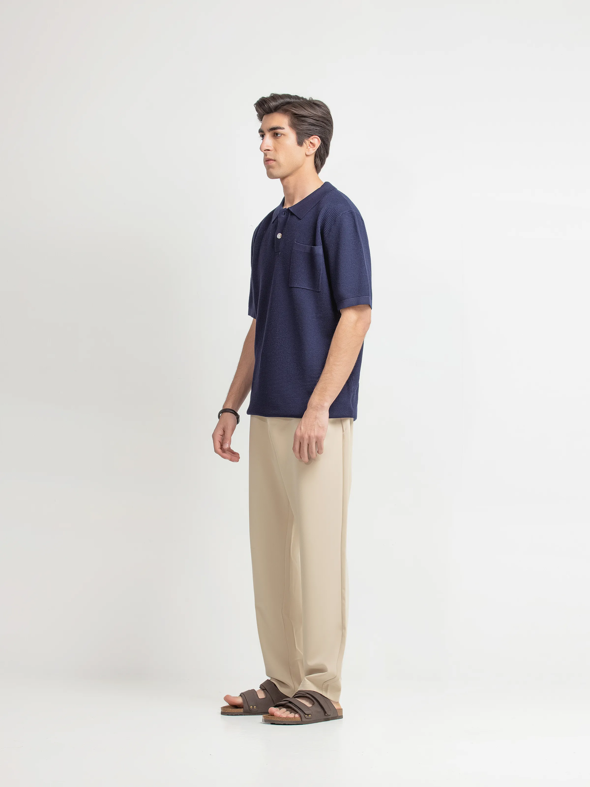 Textured Knit Polo - FMTCP6-253 - Image 4