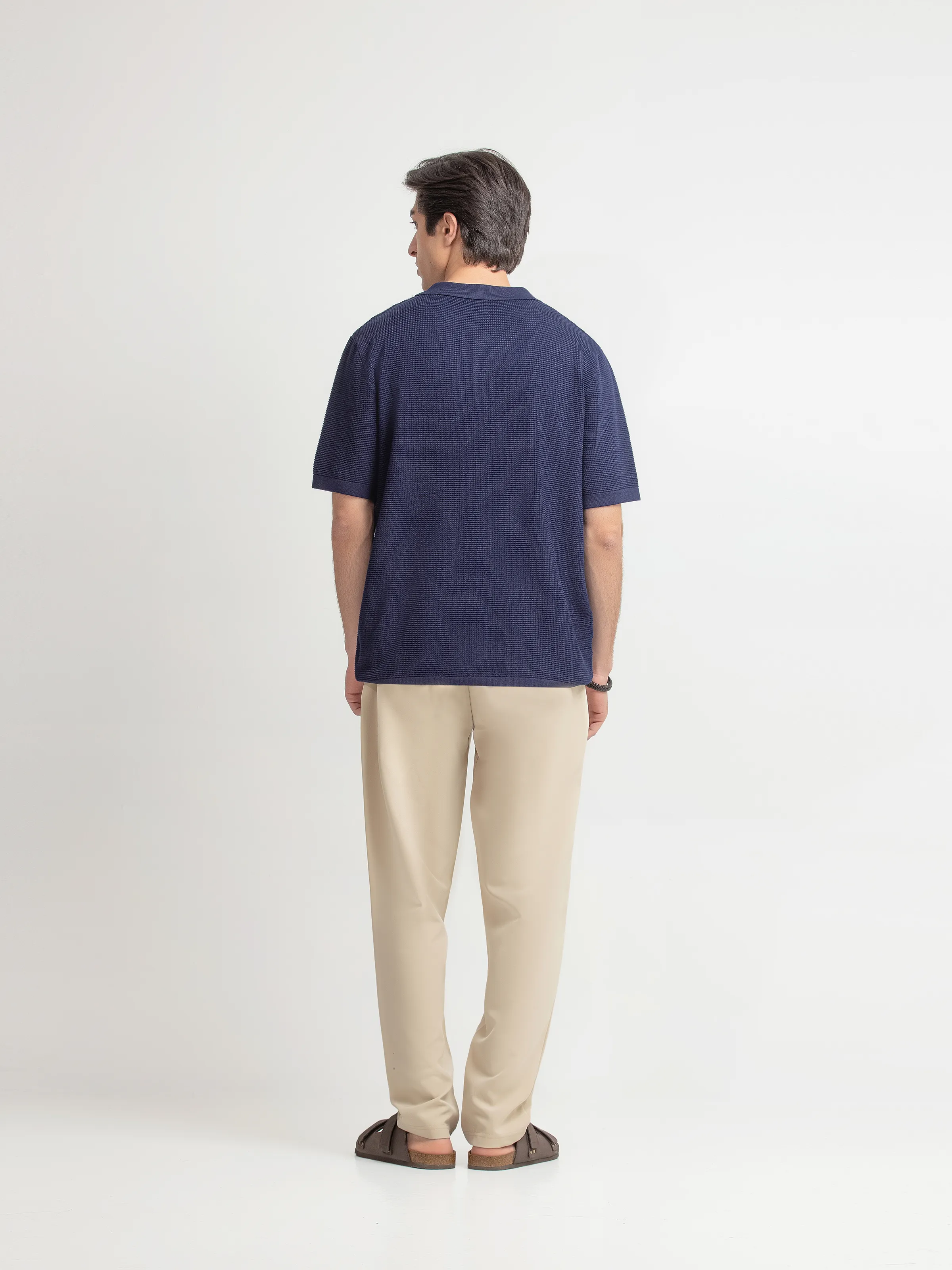 Textured Knit Polo - FMTCP6-253 - Image 5