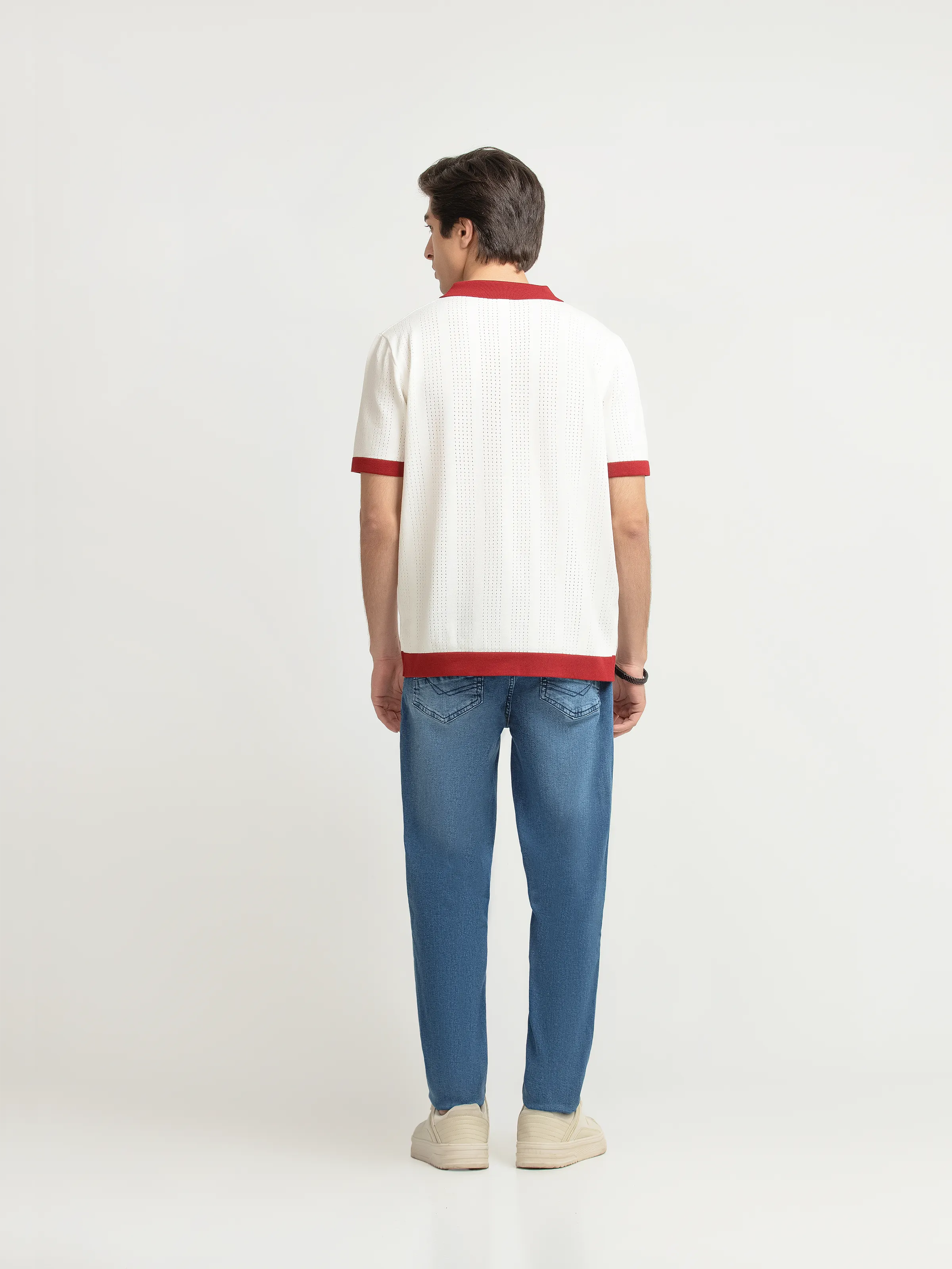 Textured Knit Polo - FMTCP6-257 - Image 6