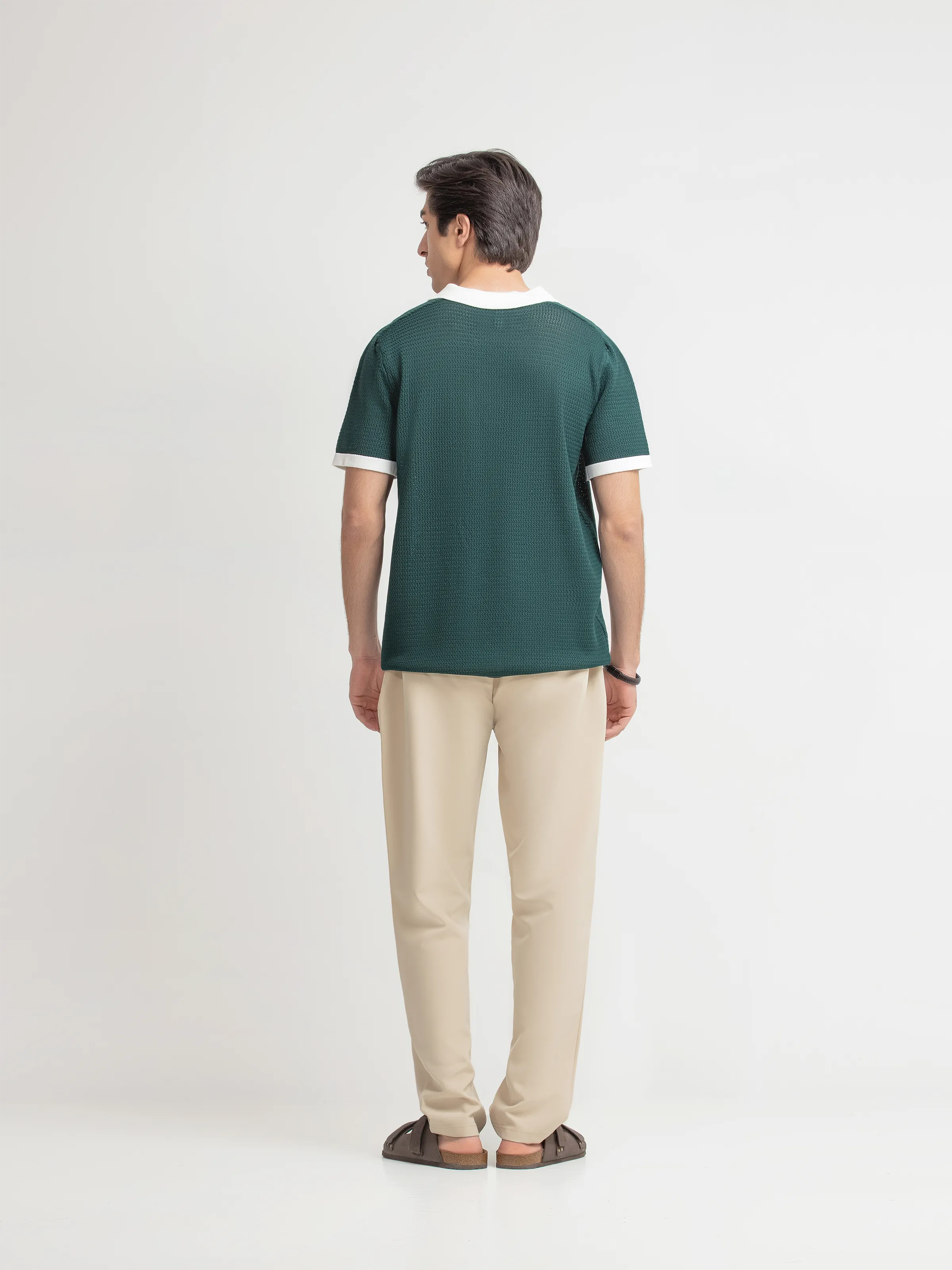 Textured Knit Polo - FMTCP6-259 - Image 5