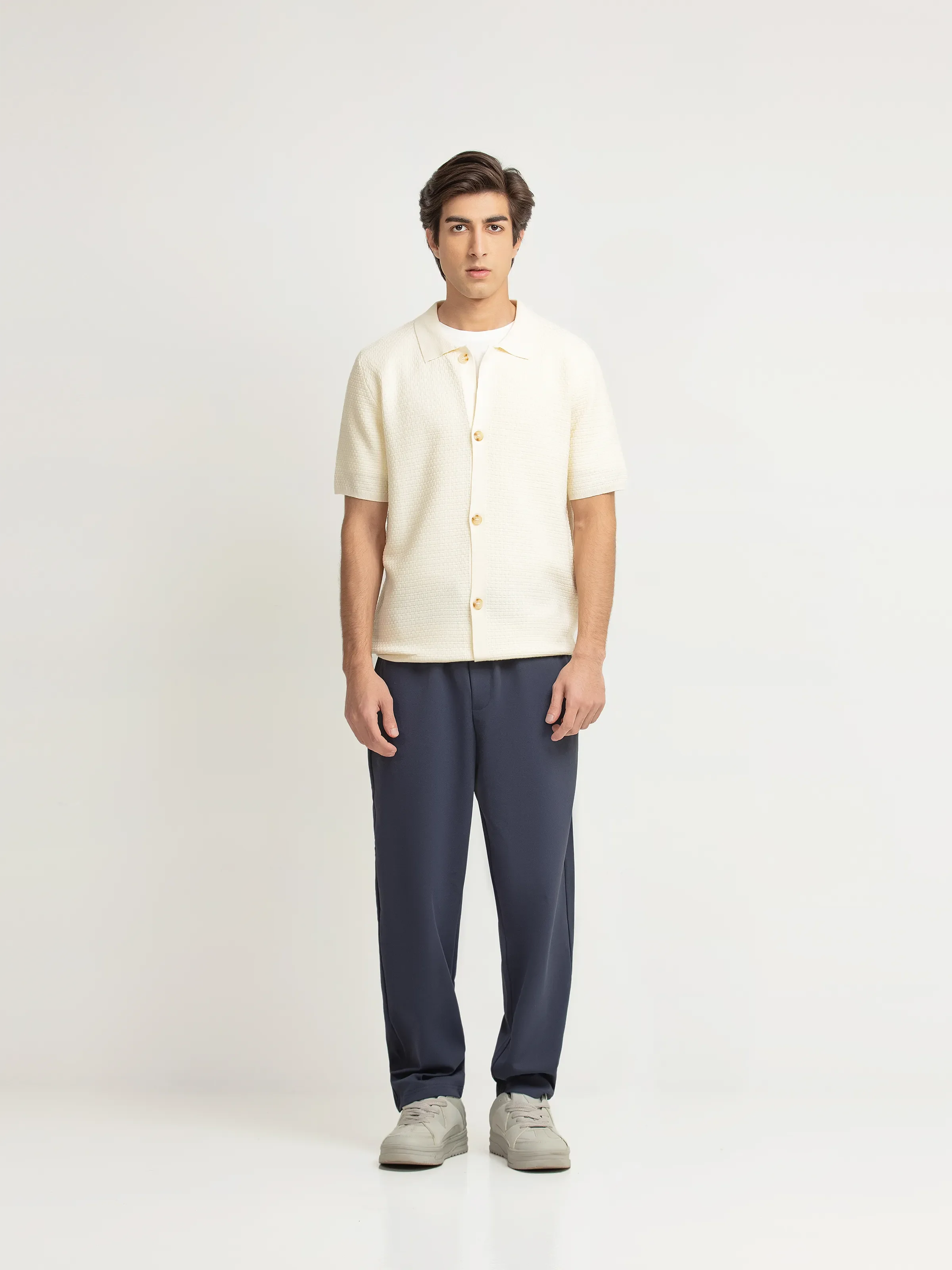 Textured Knit Shirt - FMTS6-32318 - Image 3