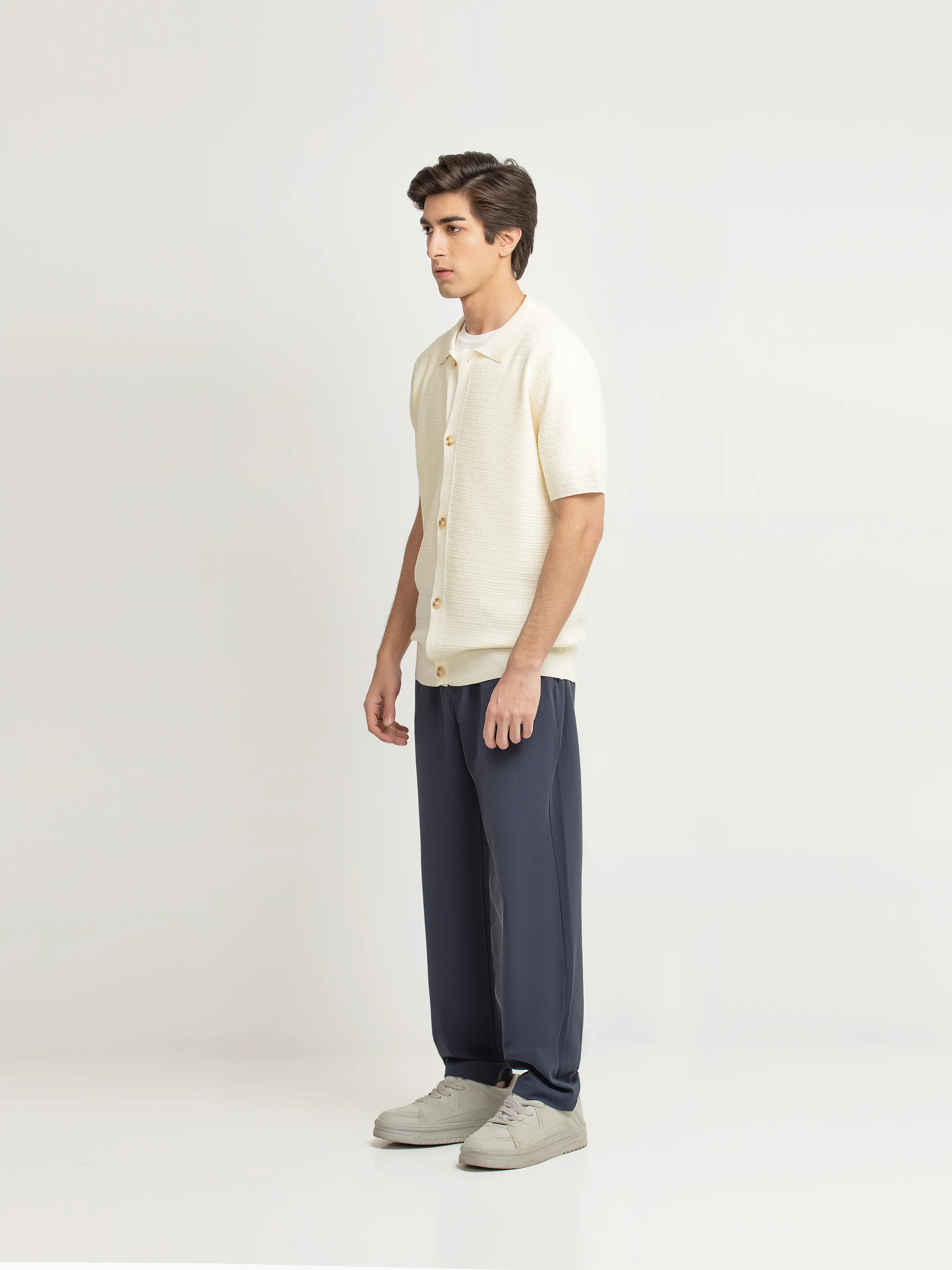 Textured Knit Shirt - FMTS6-32318 - Image 4