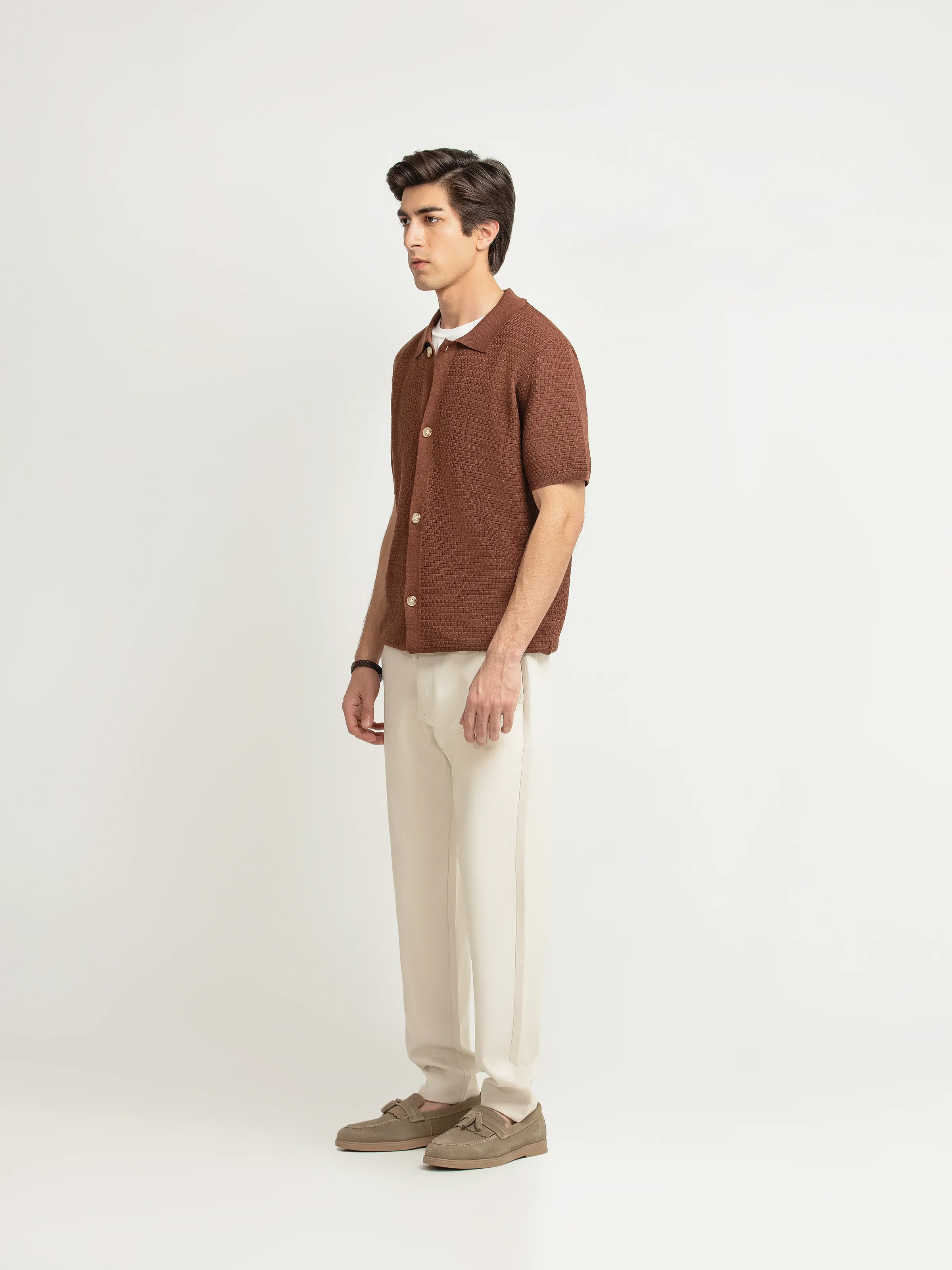 Textured Knit Shirt - FMTS6-32320 - Image 4