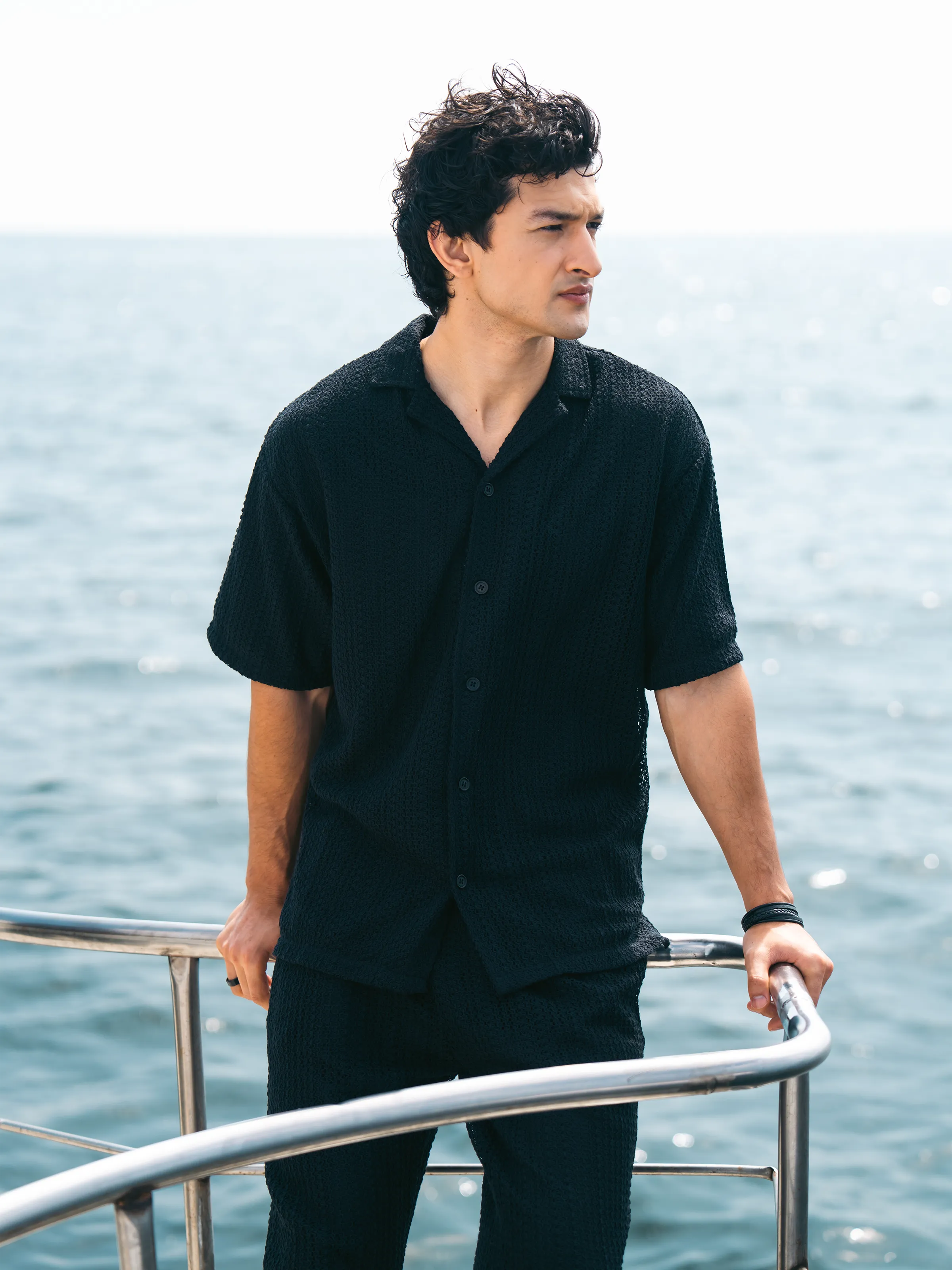 Crochet Co-ord Set Shirt - FMTCS6-104 - Image 5