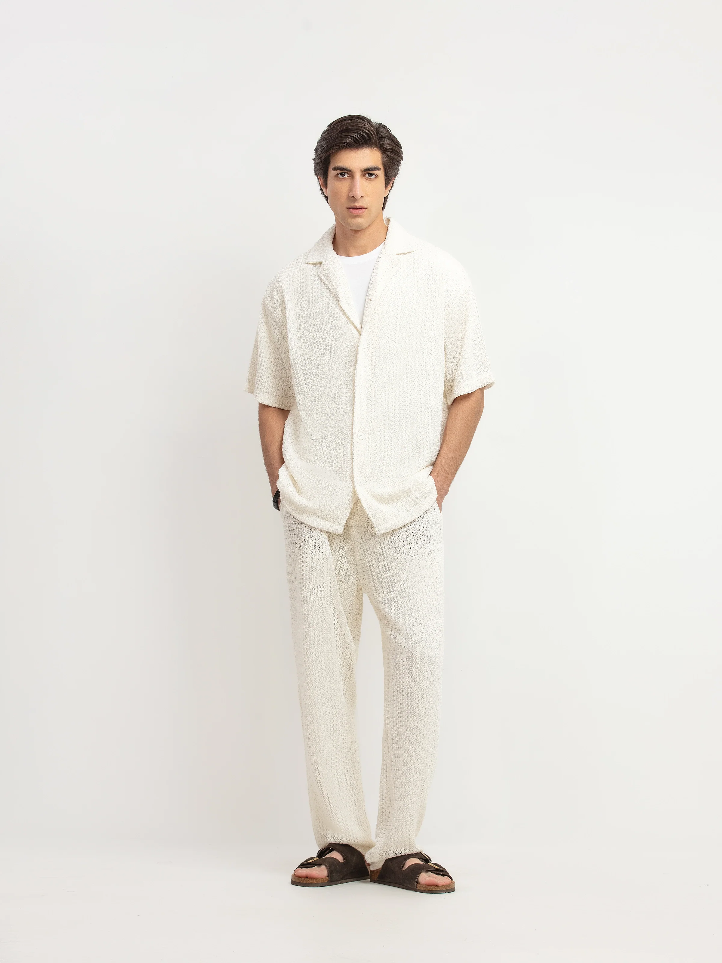 Crochet Co-ord Set Shirt - FMTCS6-105 - Image 4