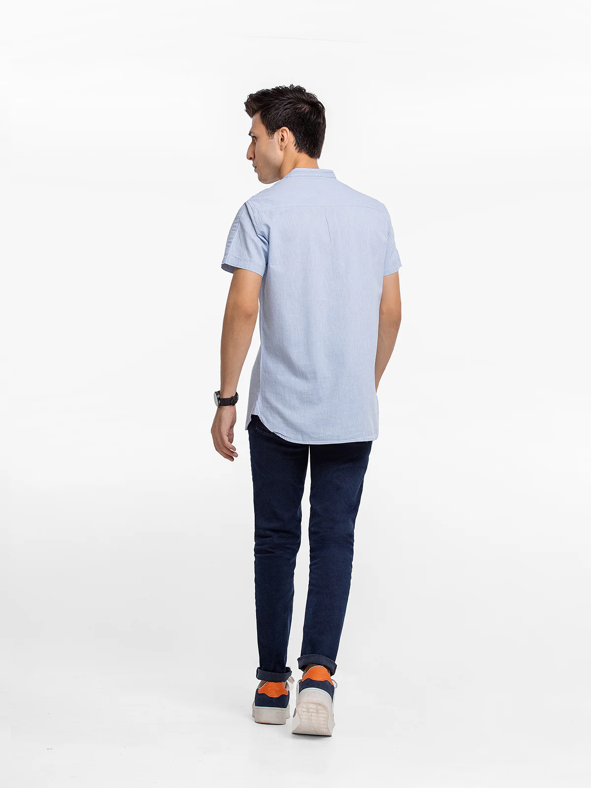 Vintage Collar Half Sleeves Shirt - FMTS23-31776 - Image 5